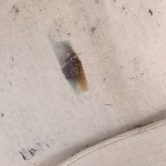 Jonathan Adler Geometric Tote Bag Leather Blue White Yellow Large Shoulder Purse - Picture 12 of 16